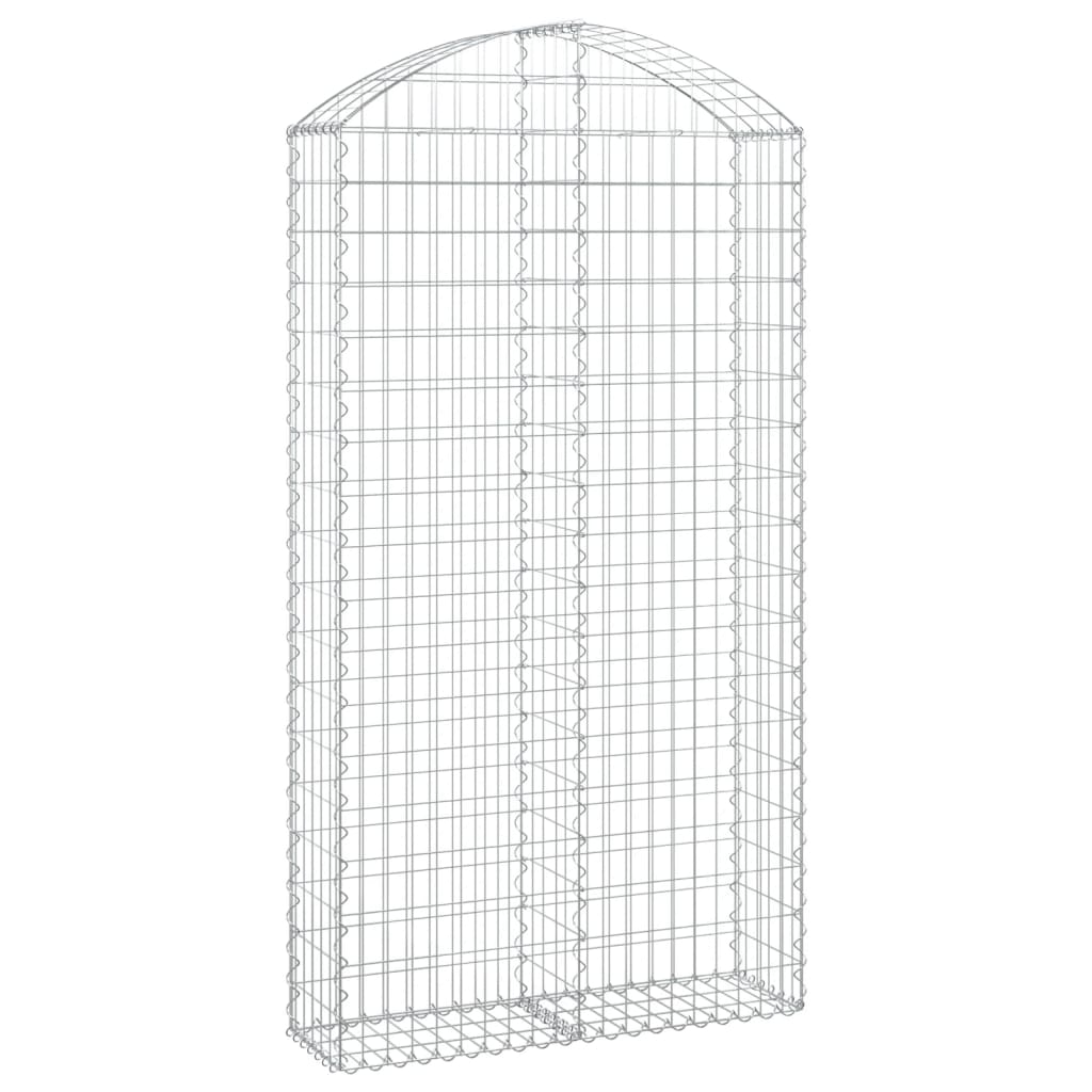 Vidaxx Gabione gewölbt 100x30x180 200 cm verzinktes Eisen
