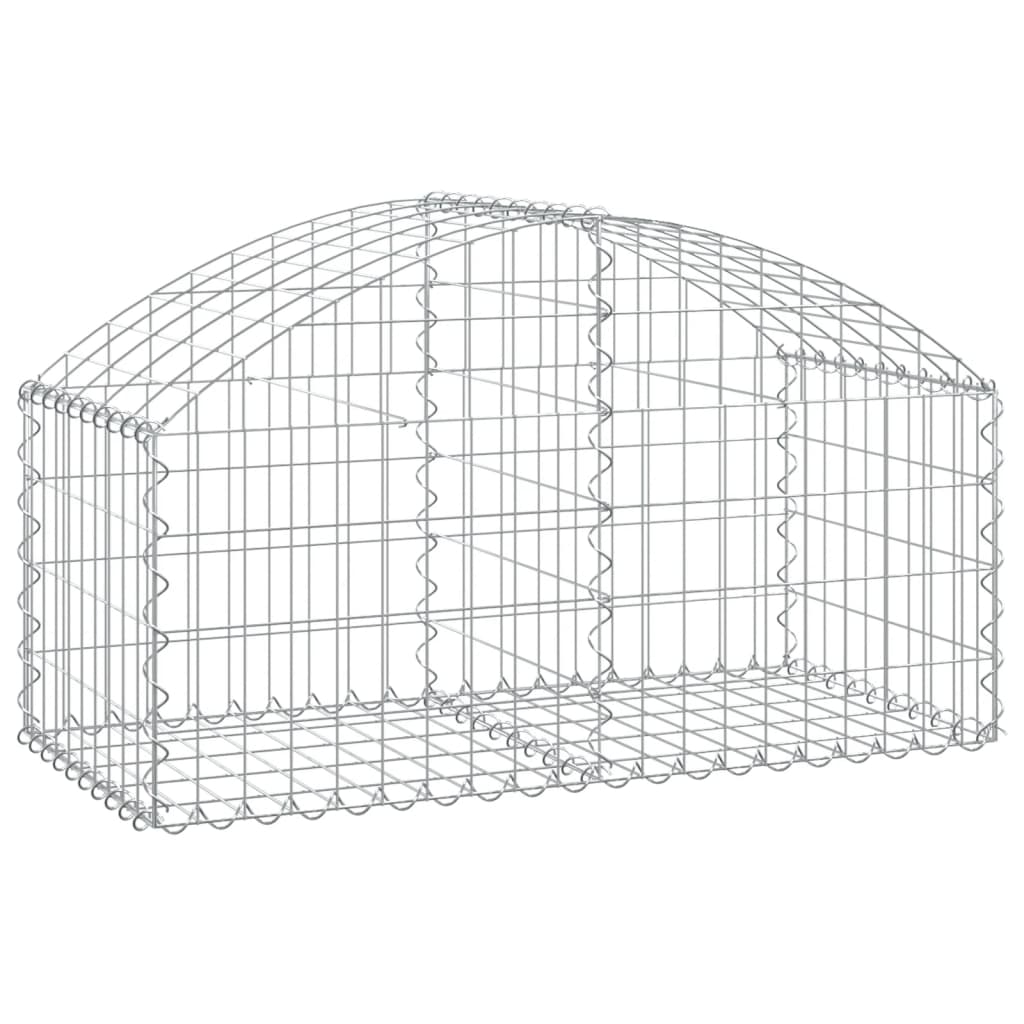 Vidaxx Gabione gewölbt 100x50x40 60 cm verzinktes Eisen