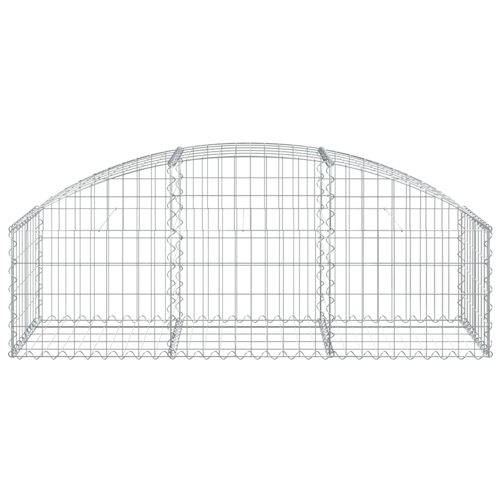 Vidaxx Gabione gewölbt 150x50x40 60 cm aus verzinktem Eisen