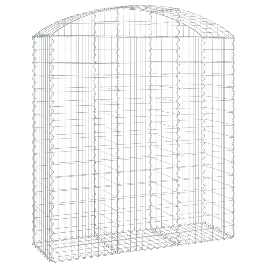 Vidaxx Gabione gewölbt 150x50x160 180 cm aus verzinktem Eisen