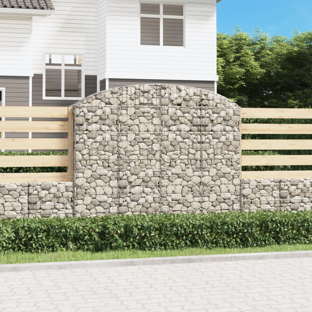 VidaXL Gabionengewölbe 200x30x160 180 cm aus verzinktem Eisen