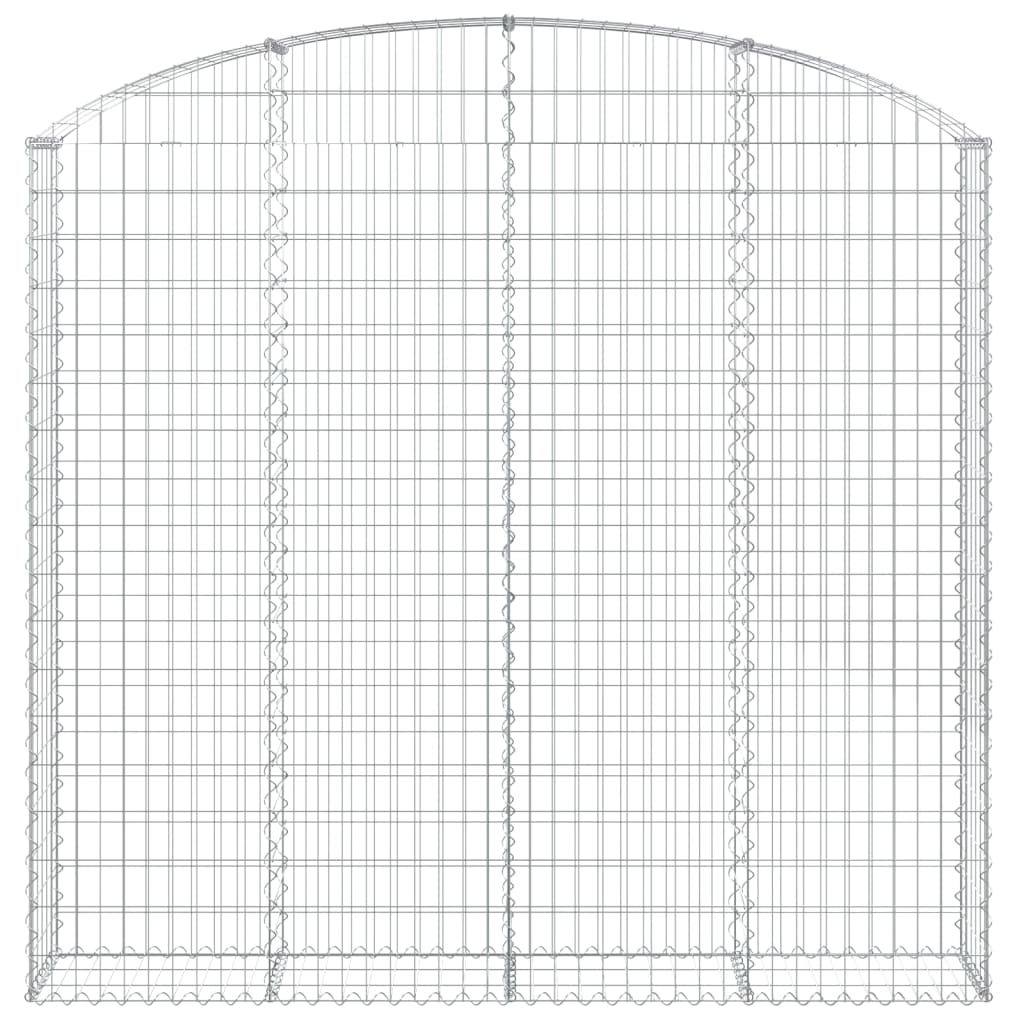VidaXL Gabionengewölbe 200x30x180 200 cm aus verzinktem Eisen