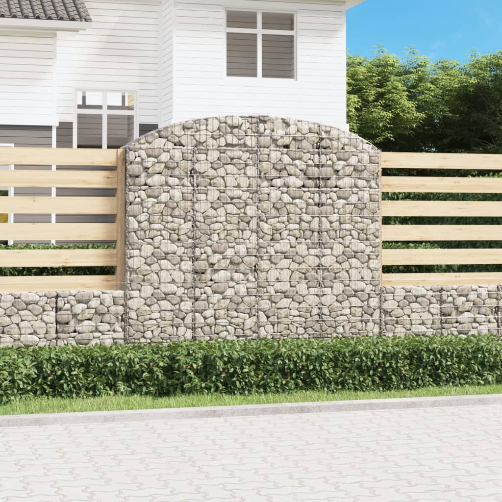 VidaXL Gabionengewölbe 200x30x180 200 cm aus verzinktem Eisen