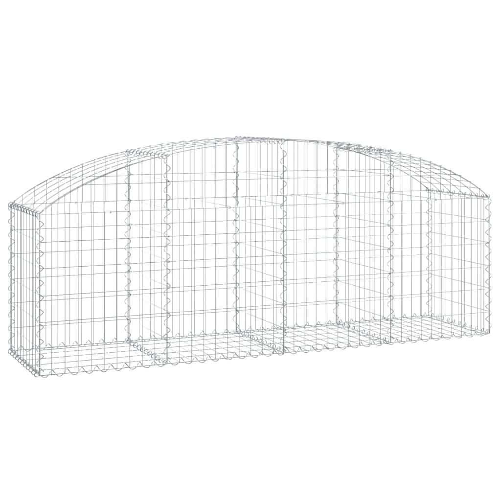 Vidaxx Gabione gewölbt 200x50x60 80 cm verzinktes Eisen