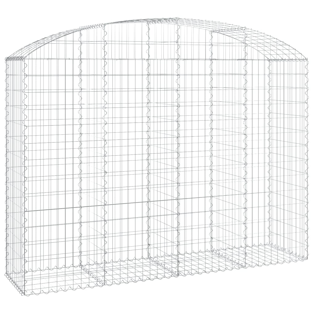 VidaXL Gabionengewölbe 200x50x140 160 cm aus verzinktem Eisen