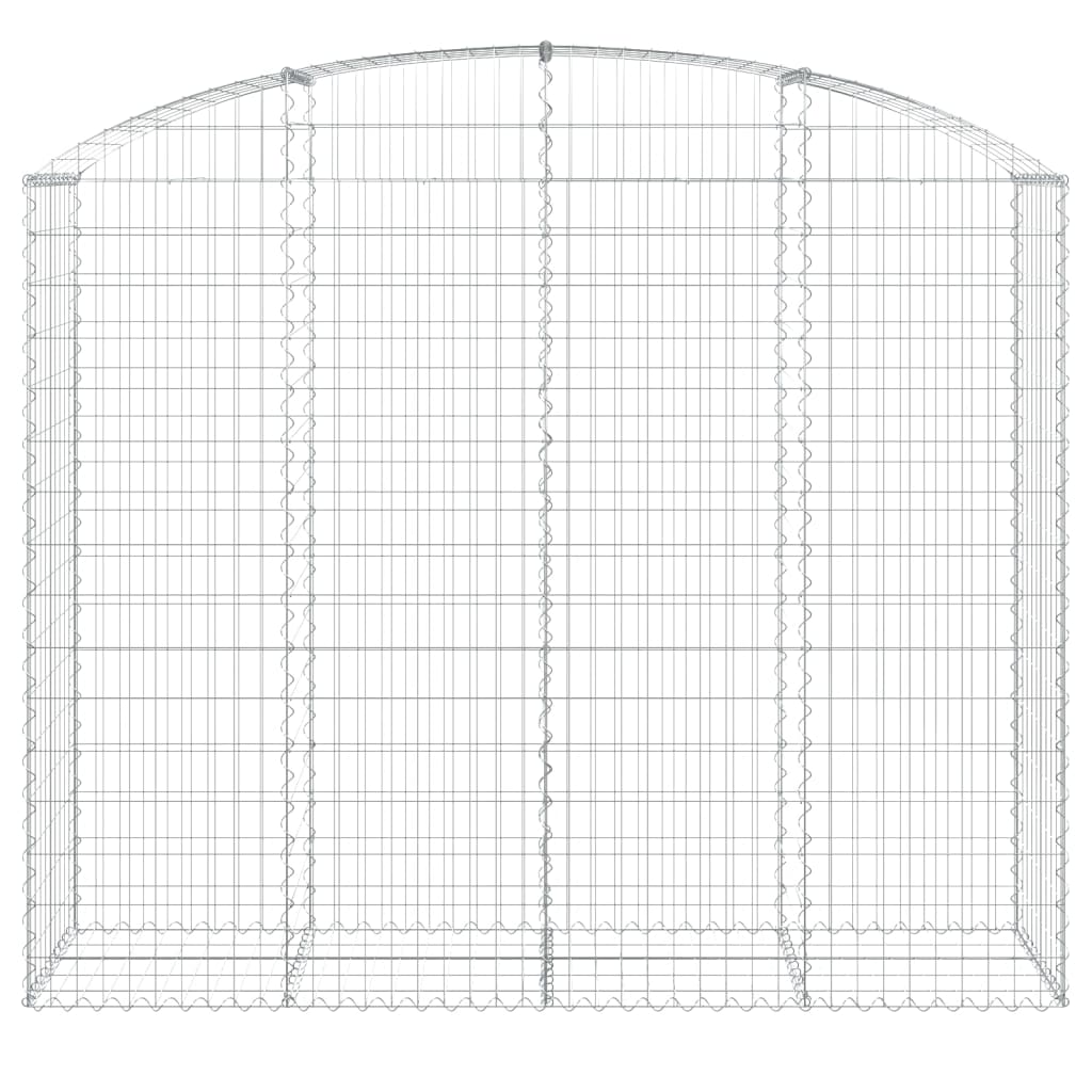 VidaXL Gabionengewölbe 200x50x160 180 cm aus verzinktem Eisen