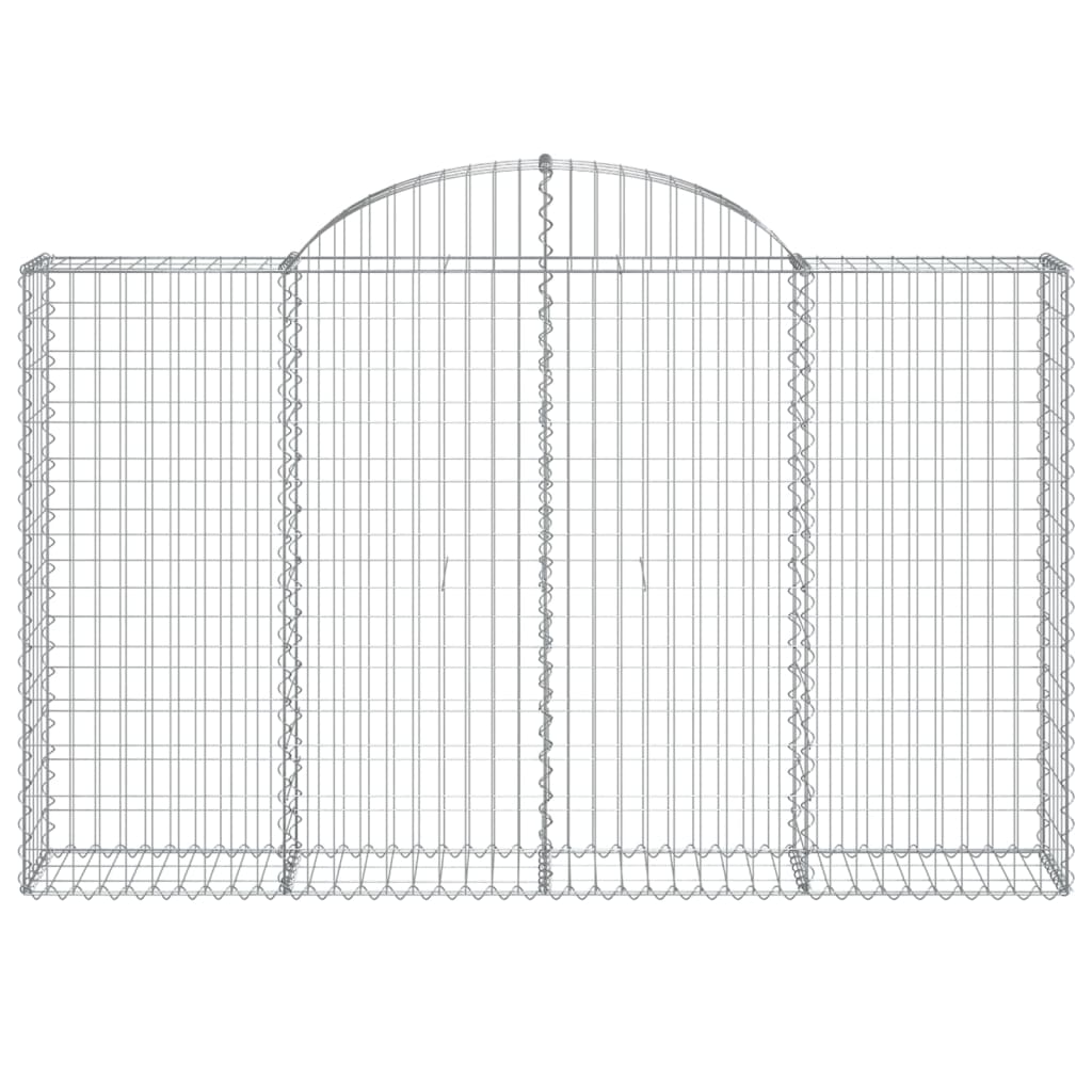 Vidaxx Gabione gewölbt 200x30x120 140 cm verzinktes Eisen