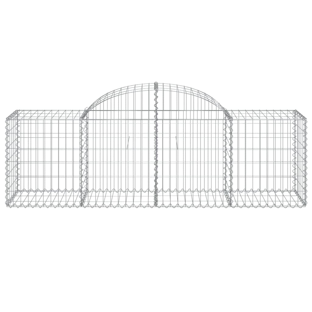 Vidaxx Gabione gewölbt 200x50x60 80 cm verzinktes Eisen