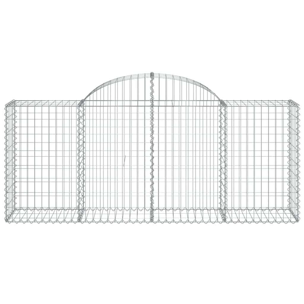 Vidaxx Gabione gewölbt 200x50x80 100 cm verzinktes Eisen