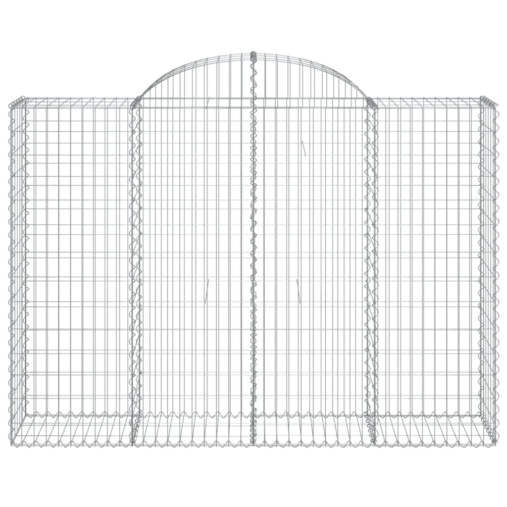 VidaXL Gabionengewölbe 200x50x140 160 cm aus verzinktem Eisen