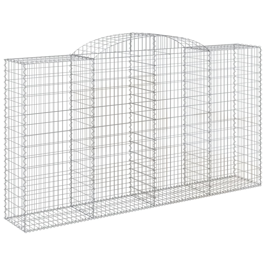 VidaXL Gabionengewölbe 300x50x160 180 cm aus verzinktem Eisen
