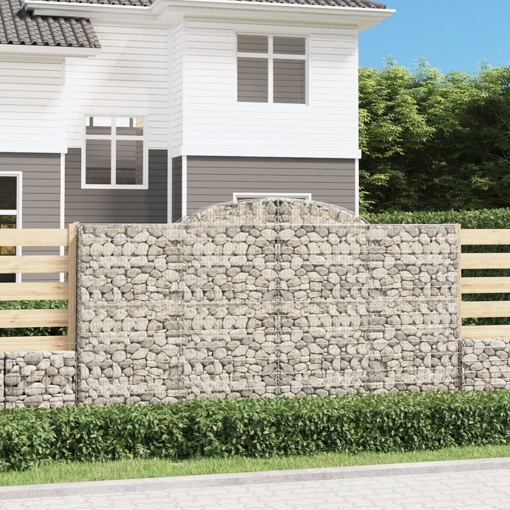 VidaXL Gabionengewölbe 300x50x160 180 cm aus verzinktem Eisen