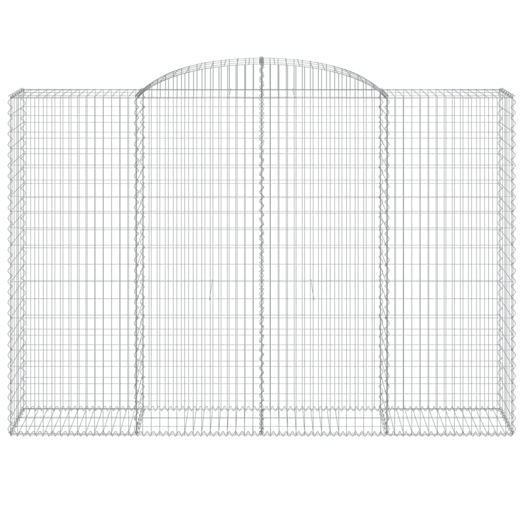 VidaXL Gabionengewölbe 300x50x200 220 cm aus verzinktem Eisen