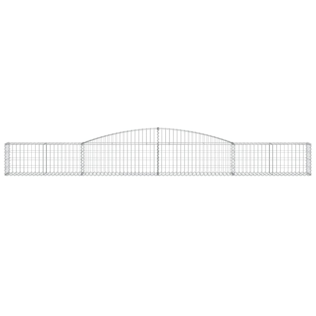 Vidaxx Gabione gewölbt 400x30x40 60 cm verzinktes Eisen