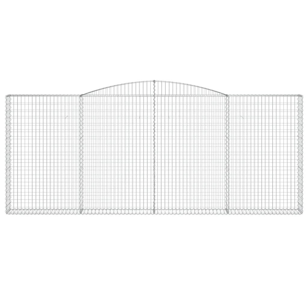 VidaXL Gabionengewölbe 400x30x160 180 cm aus verzinktem Eisen