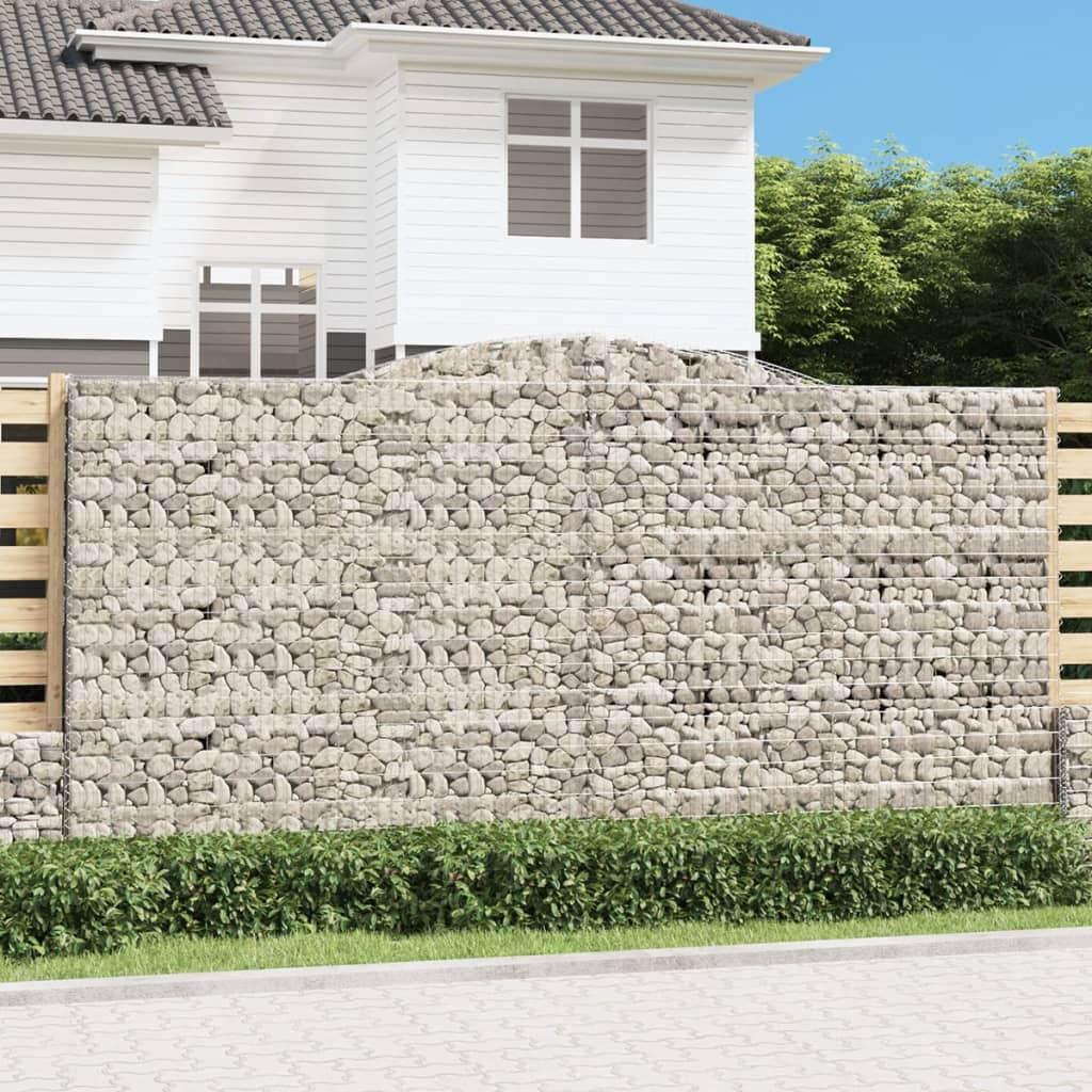 VidaXL Gabionengewölbe 400x30x200 220 cm aus verzinktem Eisen