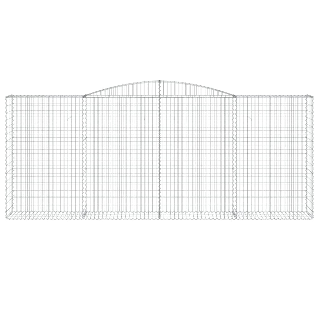 VidaXL Gabionengewölbe 400x50x160 180 cm aus verzinktem Eisen