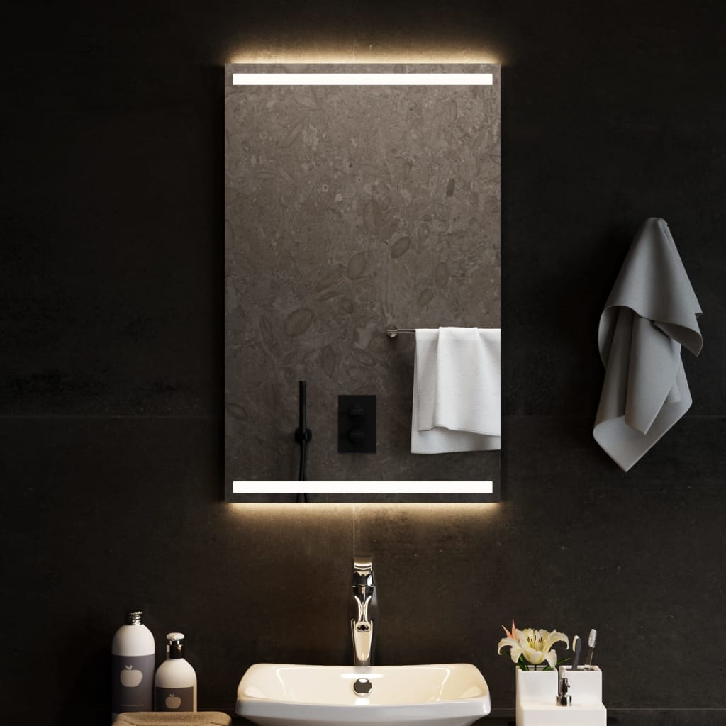 VidaXL Badezimmerspiegel LED 50x80 cm