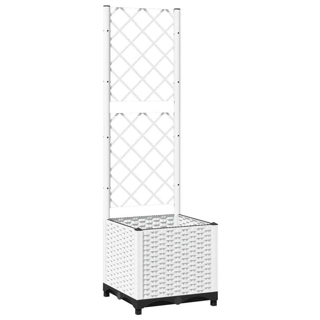 Vidaxx Pflanzgefäß mit Spalier 40x40x136 cm Polypropylen