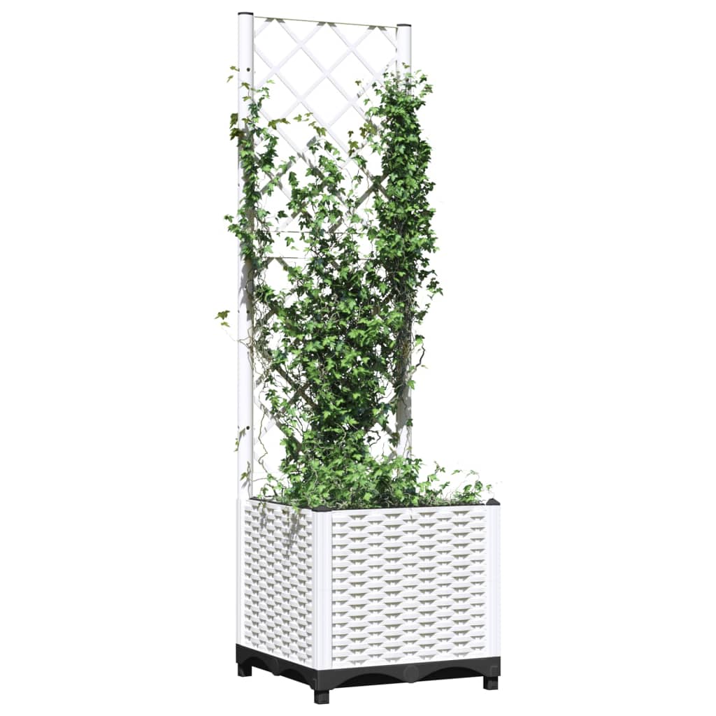 Vidaxx Pflanzgefäß mit Spalier 40x40x136 cm Polypropylen