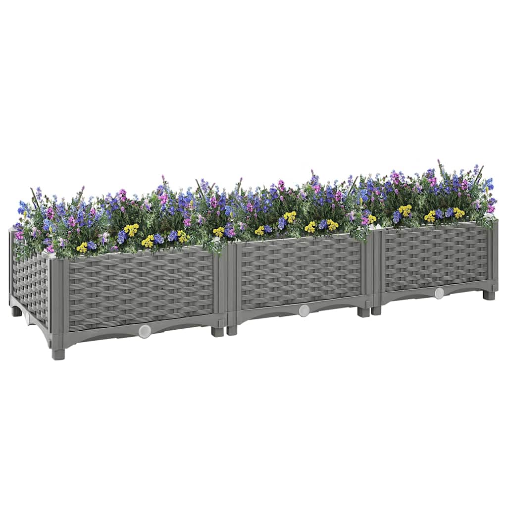 Vidaxx Pflanzgefäß erhöht 120x40x23 cm Polypropylen