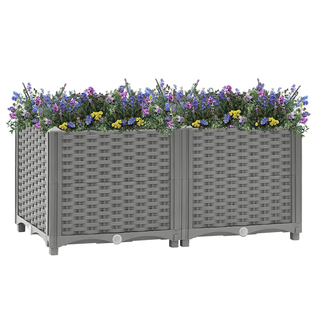 Vidaxx Pflanzgefäß erhöht 80x40x38 cm Polypropylen