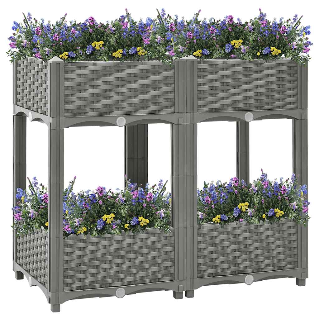 Vidaxx Pflanzgefäß erhöht 80x40x71 cm Polypropylen