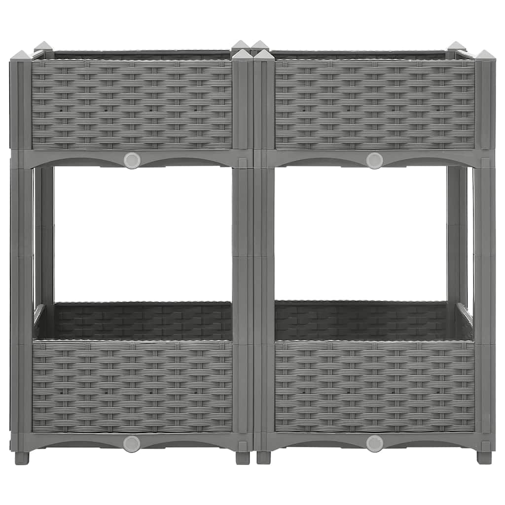 Vidaxx Pflanzgefäß erhöht 80x40x71 cm Polypropylen