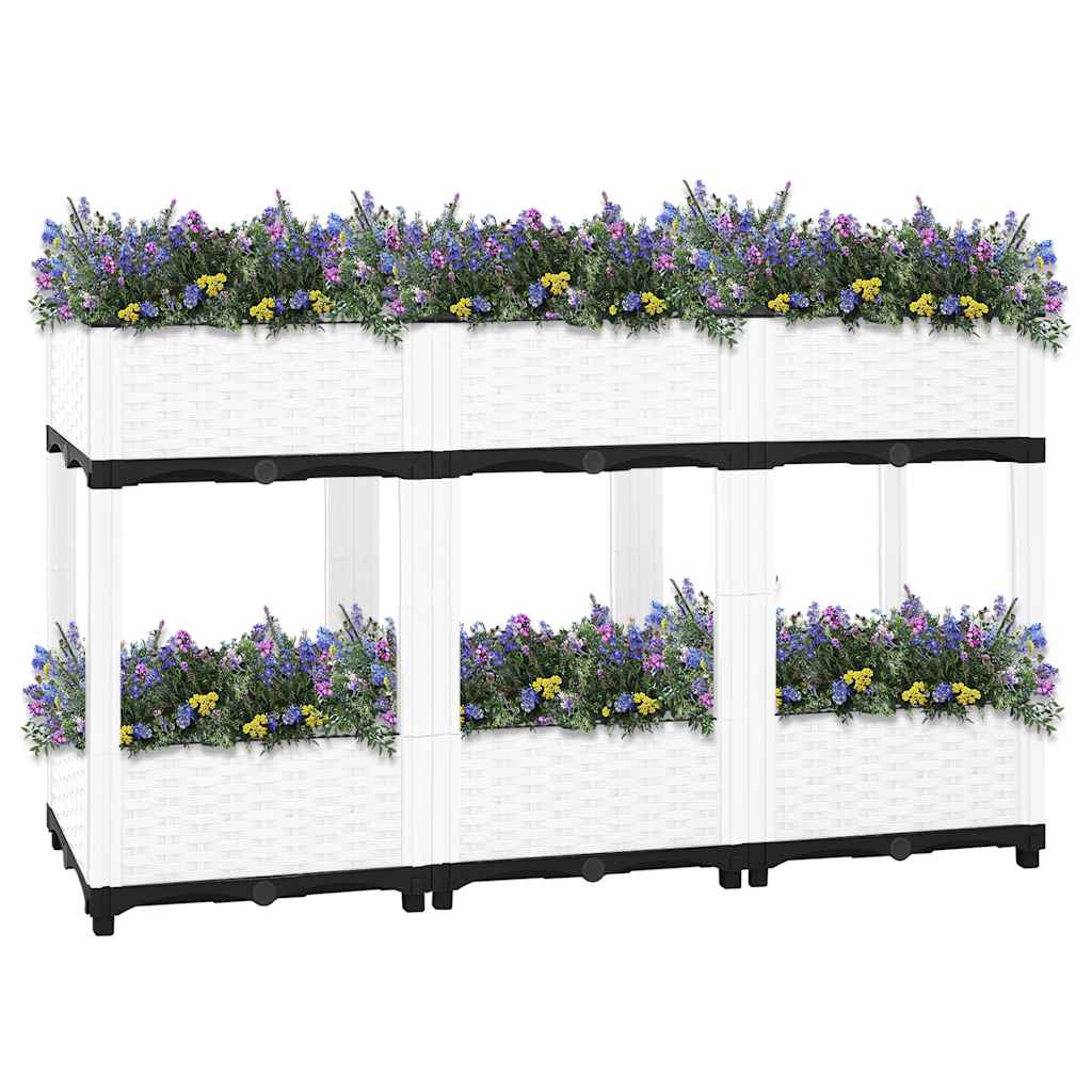 Vidaxx Pflanzgefäß erhöht 120x40x71 cm Polypropylen