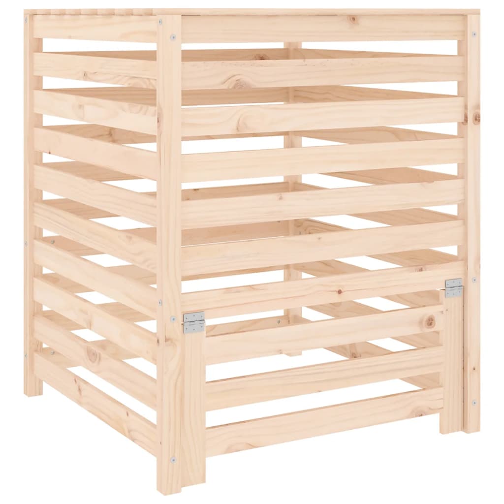 Vidaxx Kompostbehälter 82,5x82,5x99,5 cm massives Kiefernholz