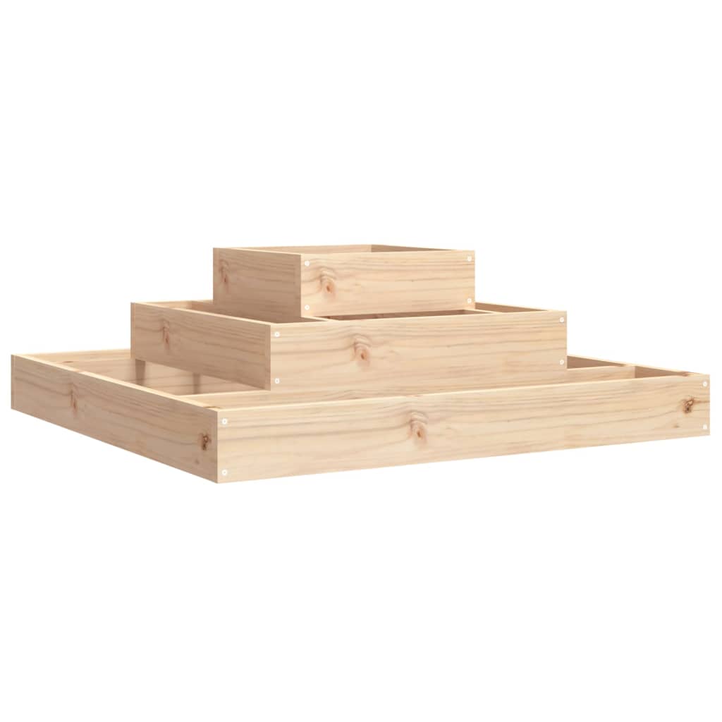 Vidaxx Pflanzgefäß 80x80x27 cm massives Kiefernholz