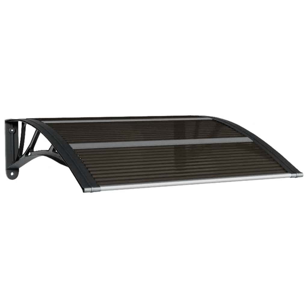 Vidaxx Türvordach schwarz 80x75 cm Polycarbonat