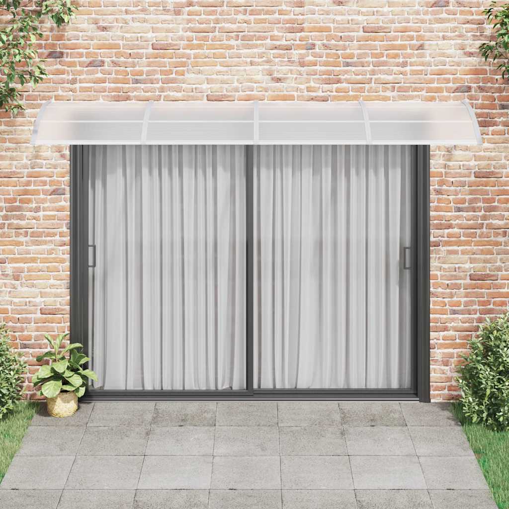 Vidaxx Türvordach 350x100 cm Polycarbonat grau