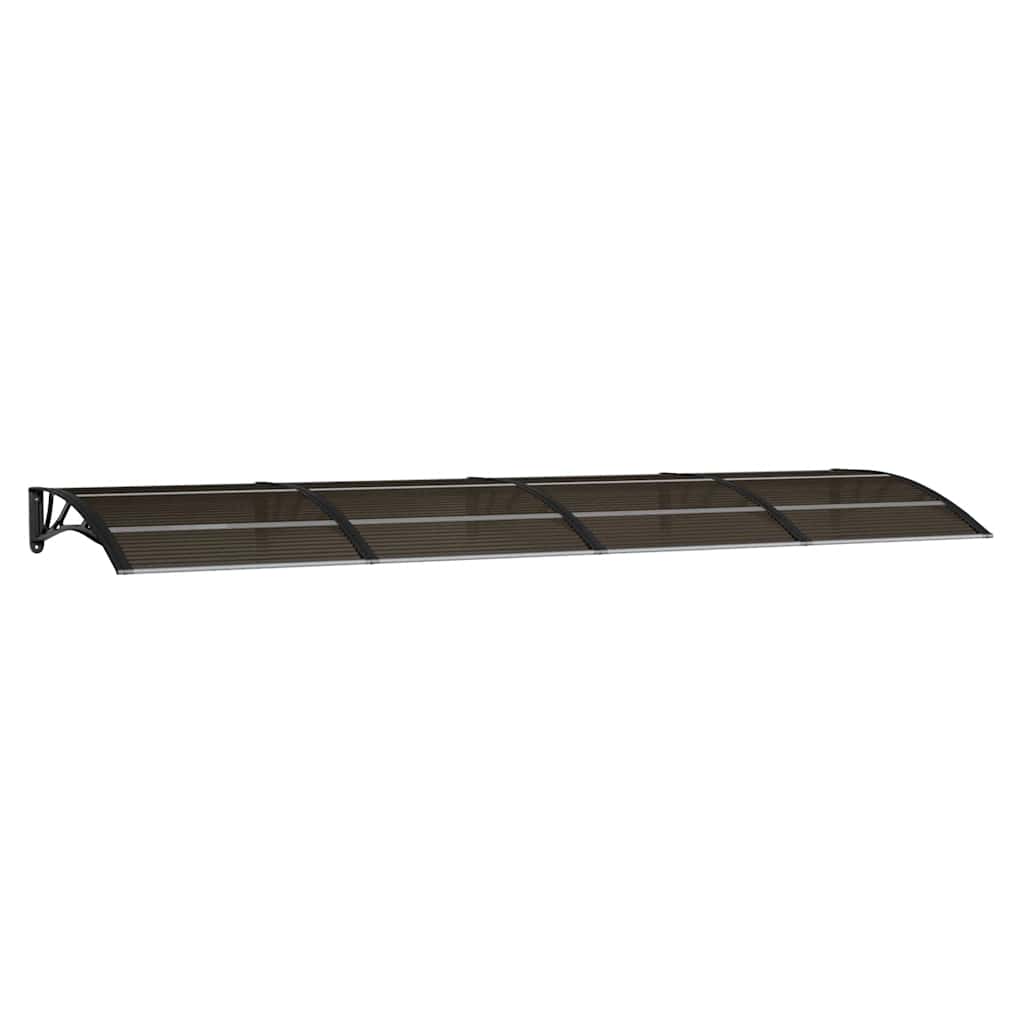 Vidaxx Türvordach 300x100 cm Polycarbonat schwarz