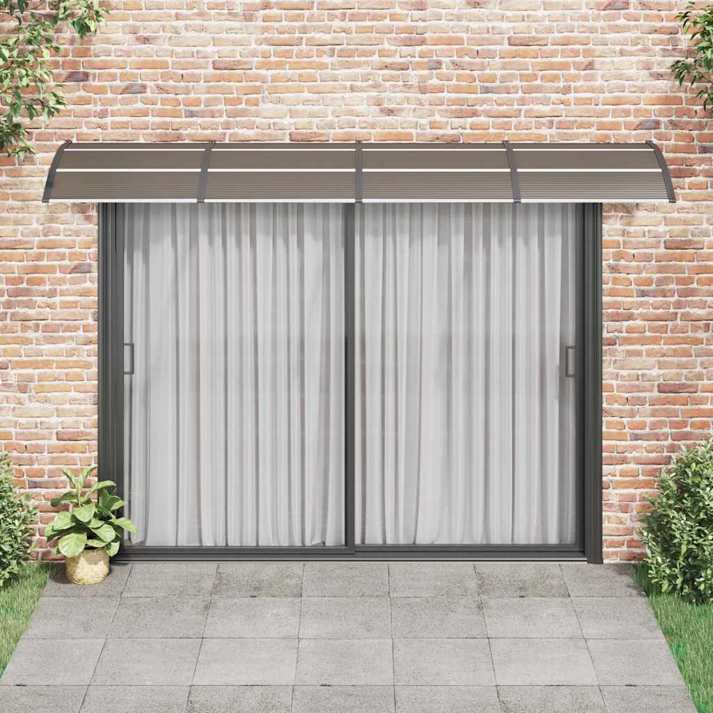 Vidaxx Türvordach 300x100 cm Polycarbonat schwarz