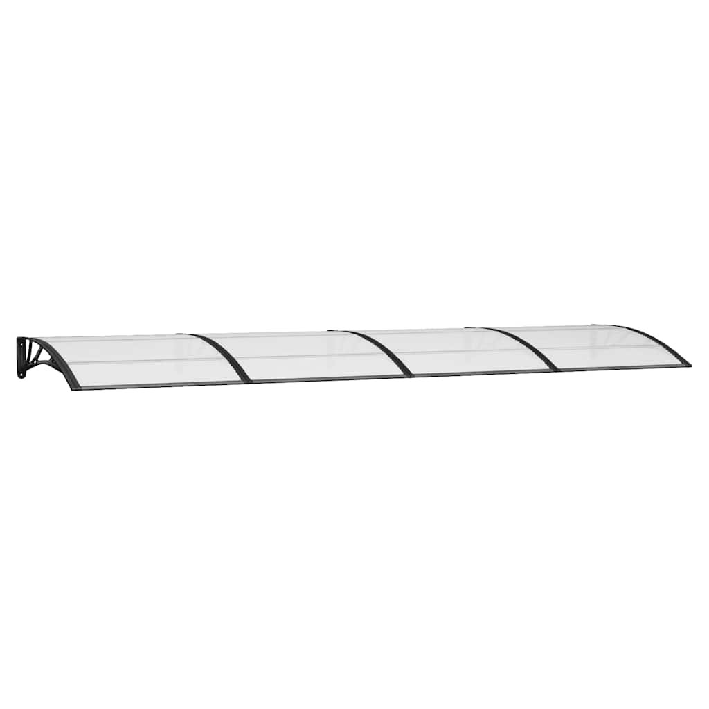 Vidaxx Türvordach 400x100 cm Polycarbonat schwarz
