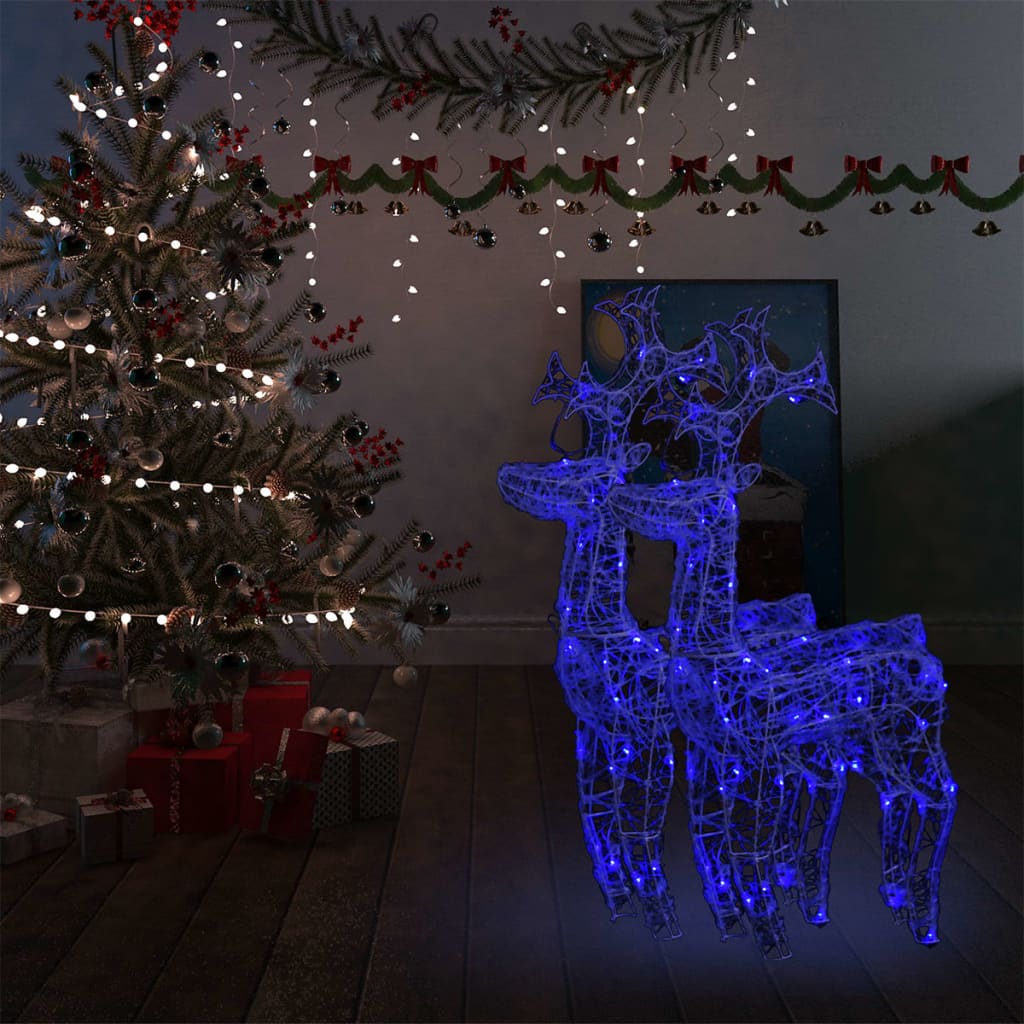 VidaXL Weihnachtsdekoration Rentier 2 Stück 60x16x100 cm Acryl