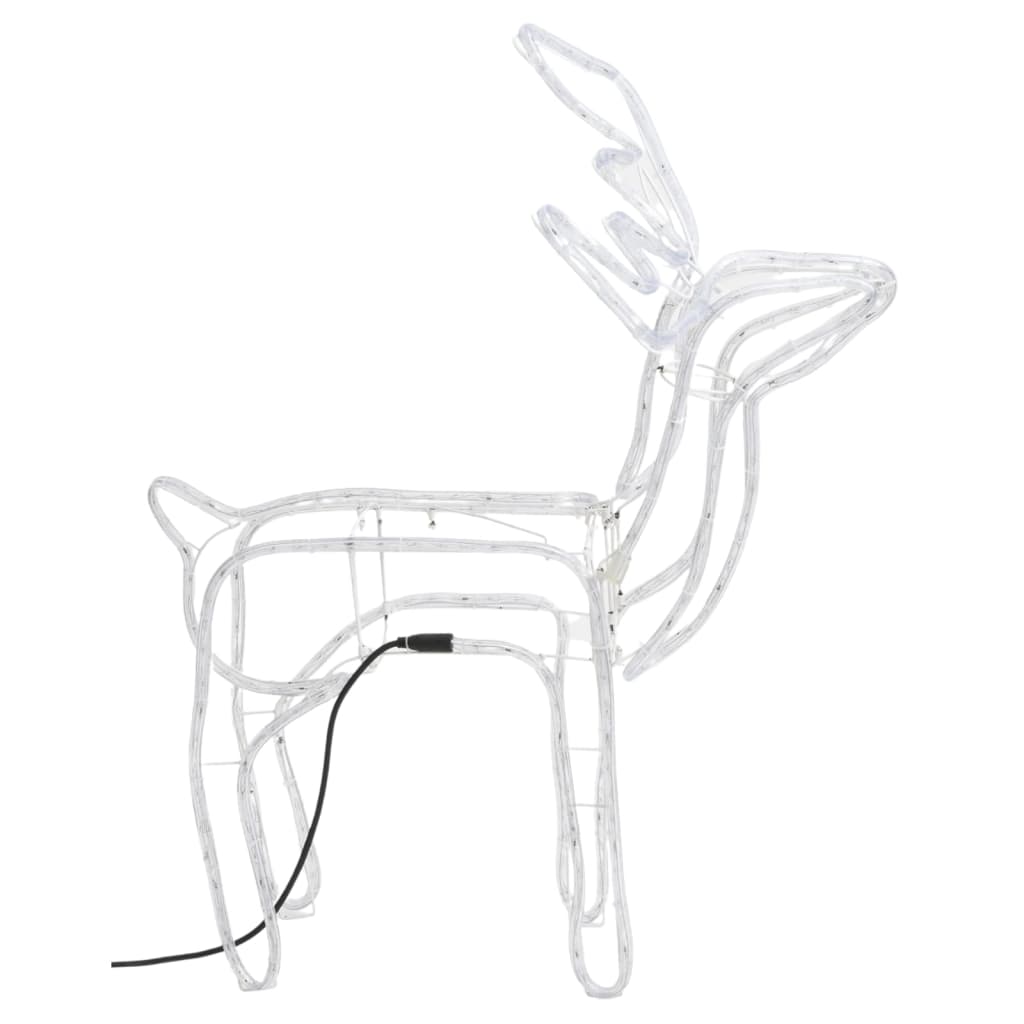 VidaXL Weihnachtsfigur Rentier 3 Stück 76x42x87 cm kaltweiß