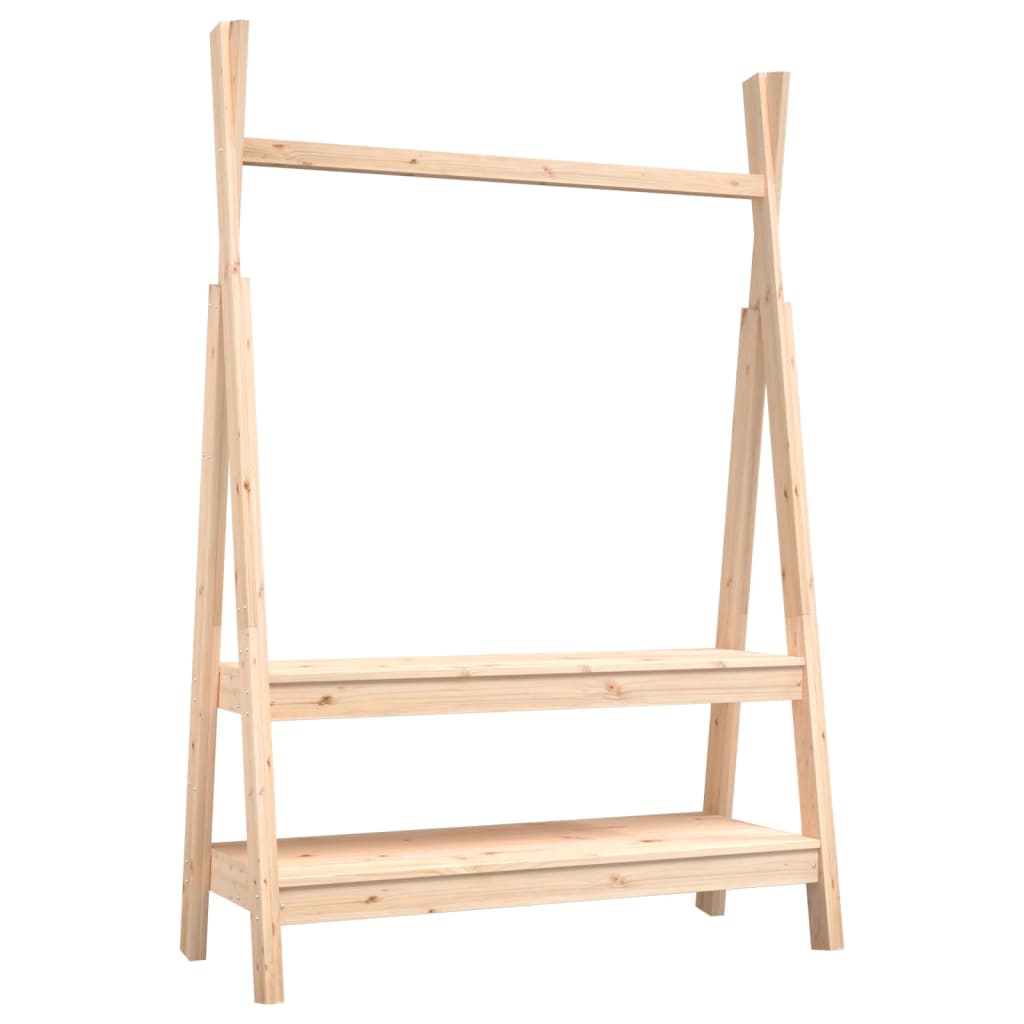 Vidaxx Kleiderständer 100x45,5x150 cm massives Kiefernholz
