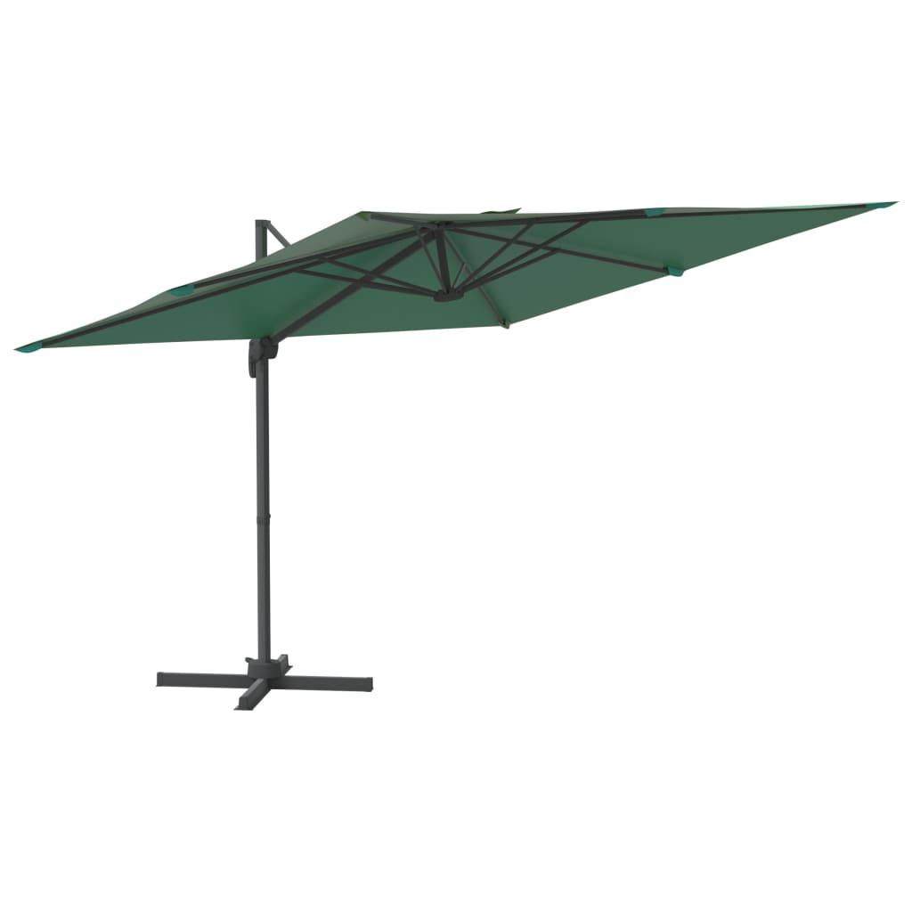 Vidaxx schwimmender Sonnenschirm mit Aluminiumstange 300x300 cm grün