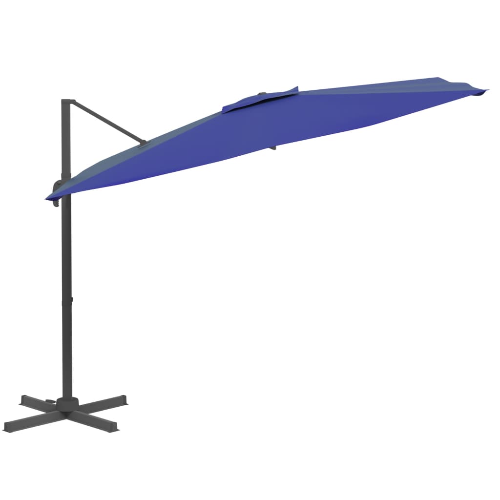 Vidaxx schwimmender Sonnenschirm mit Aluminiumstange 400x300 cm azurblau