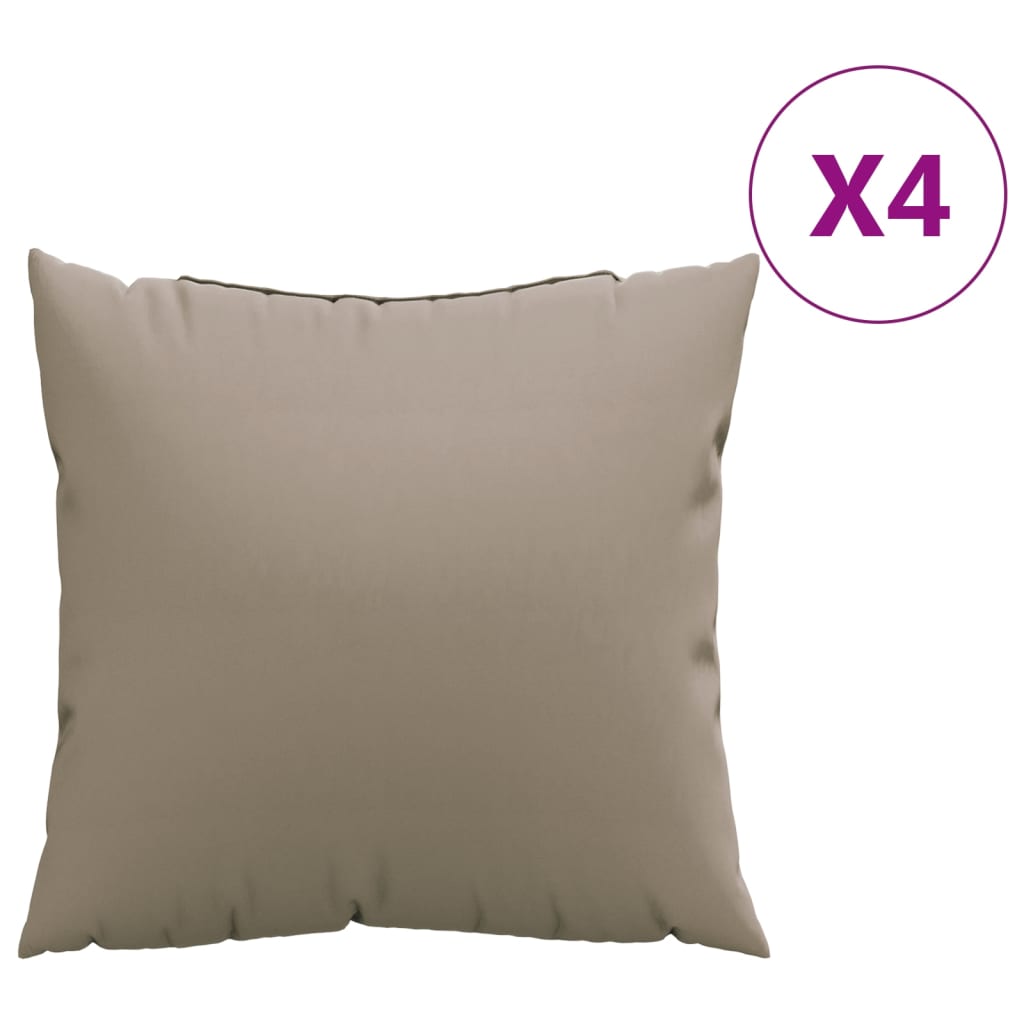 VidaXL Sofakissen 4 Stück 50x50 cm Stoff Taupe