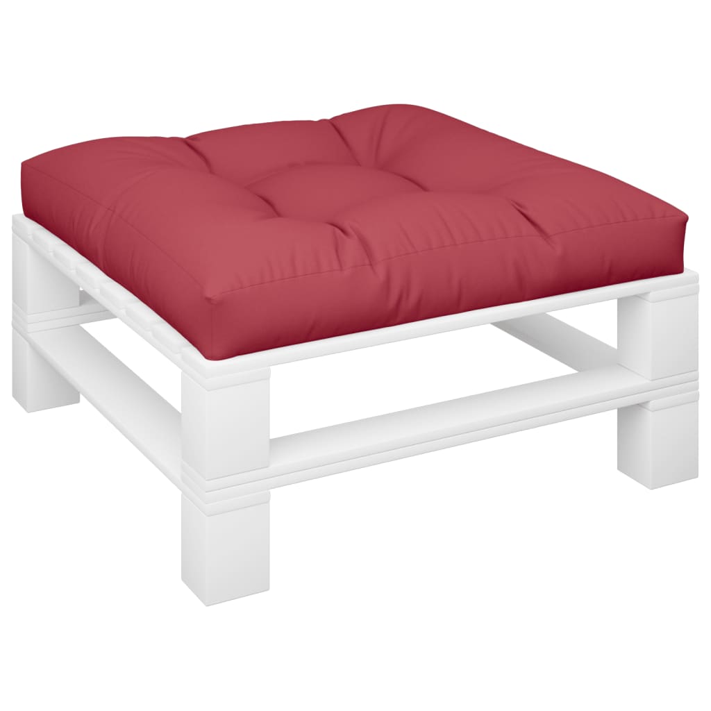 VidaXL Palettenkissen 70x70x12 cm Stoff weinrot