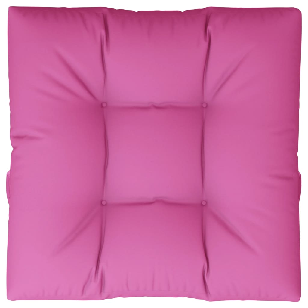VidaXL Palettenkissen 80x80x12 cm Stoff rosa
