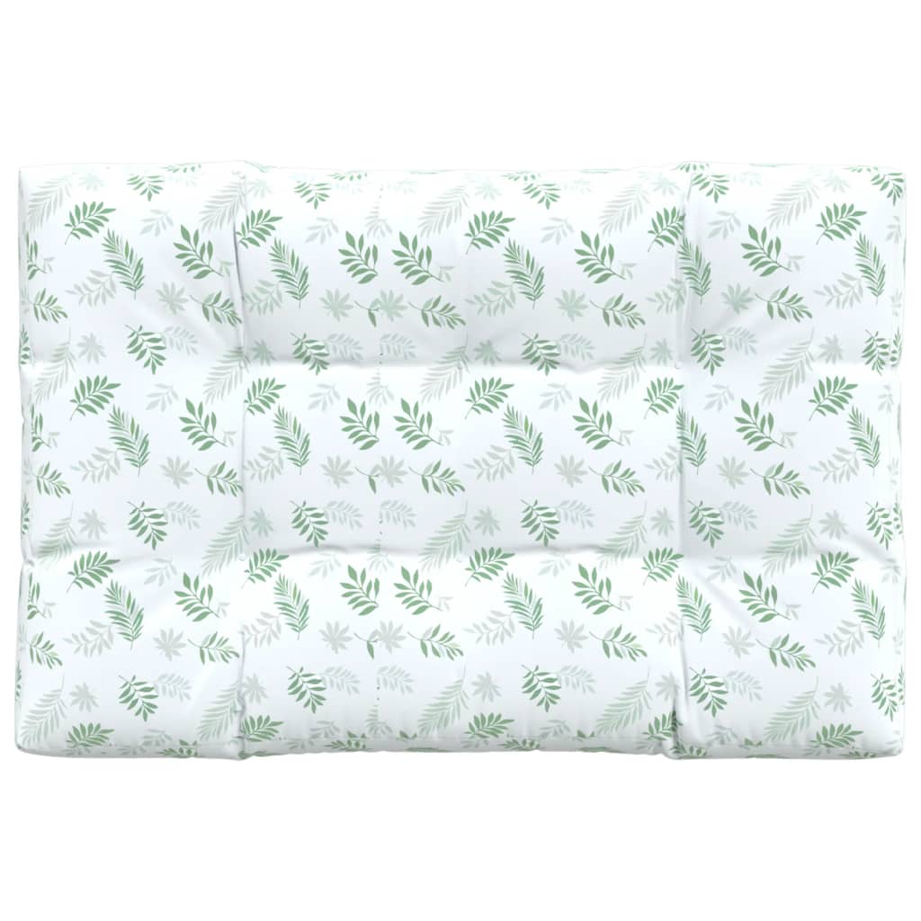 VidaXL Palettenkissen Blattmuster 120x80x12 cm Stoff
