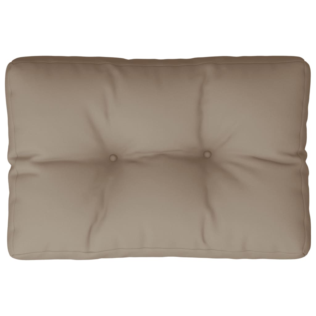 VidaXL Palettenkissen 50x40x12 cm Stoff Taupe