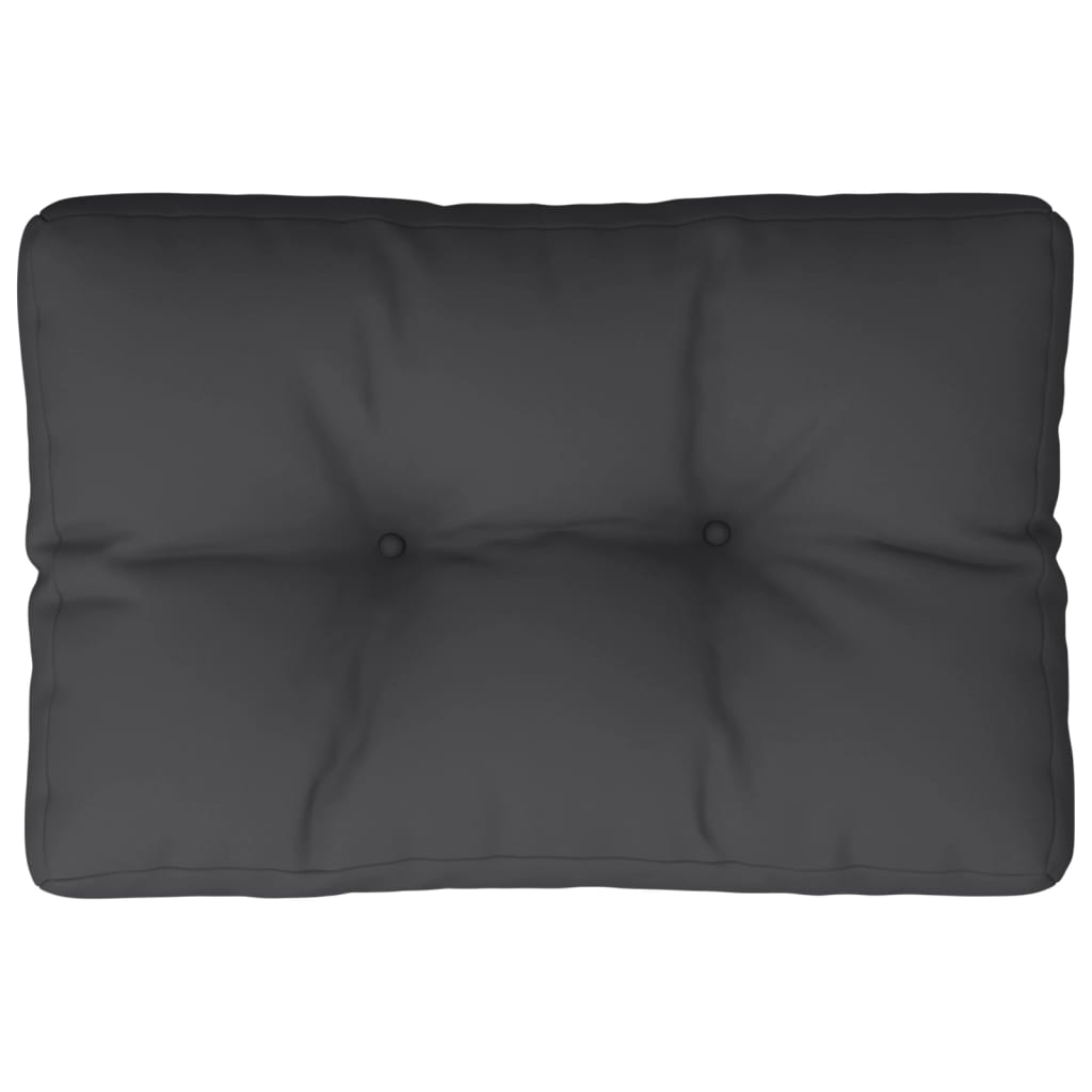 VidaXL Palettenkissen 60x40x12 cm Stoff schwarz