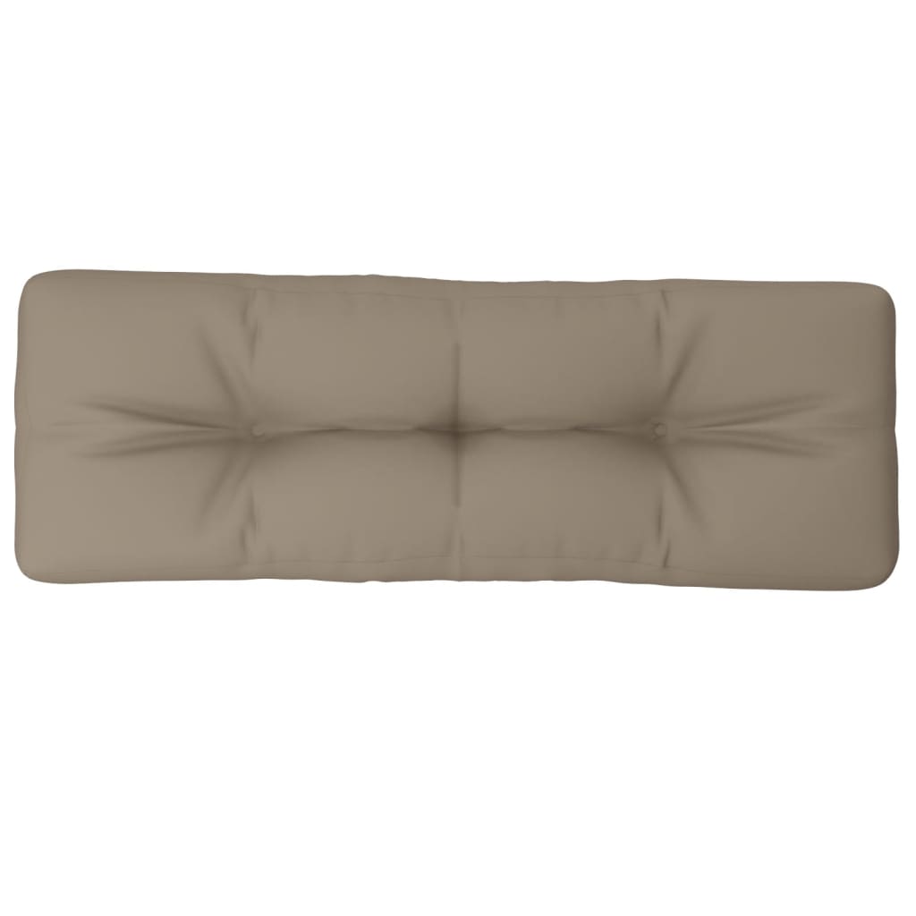 VidaXL Palettenkissen 120x40x12 cm Stoff Taupe
