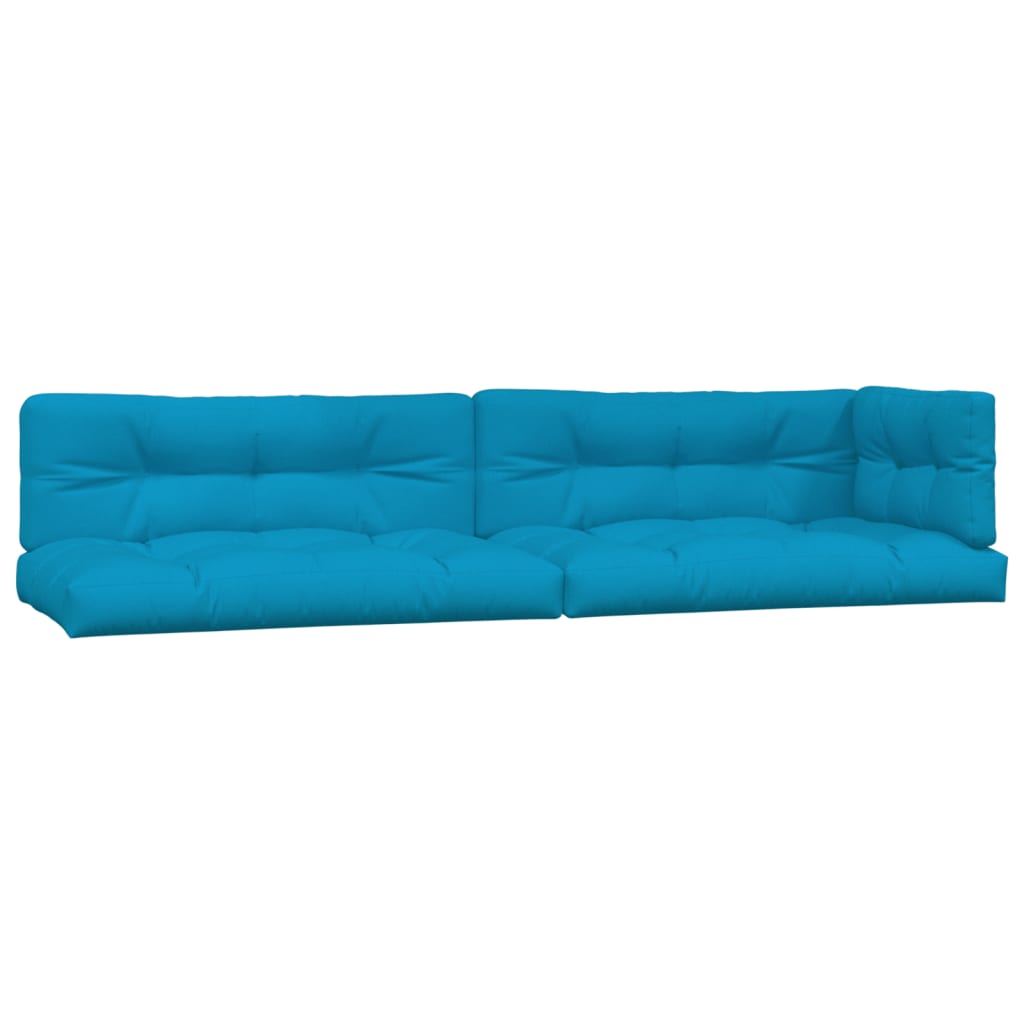 VidaXL Palettenkissen 5 Stück Stoff Blau