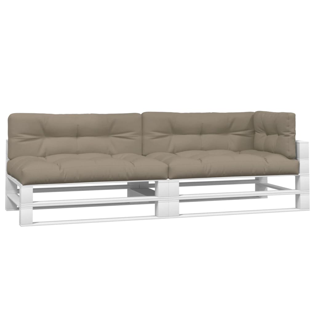 VidaXL Palettenkissen 5 Stück Stoff Taupe